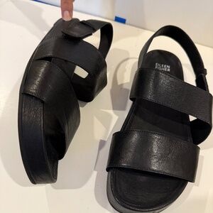 Eileen Fisher leather sandal